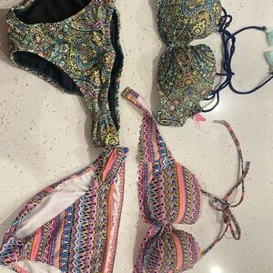 Colorful Patterned Bikini Set
